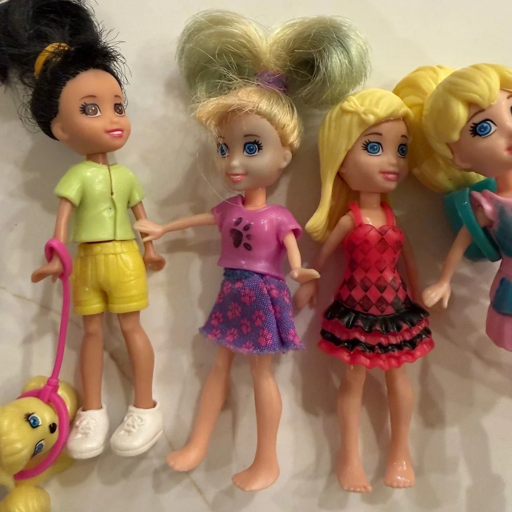 Polly Pocket Doll Accessory Lot 100+ Pieces Mattel Clothes Shoes Pets Furniture‎